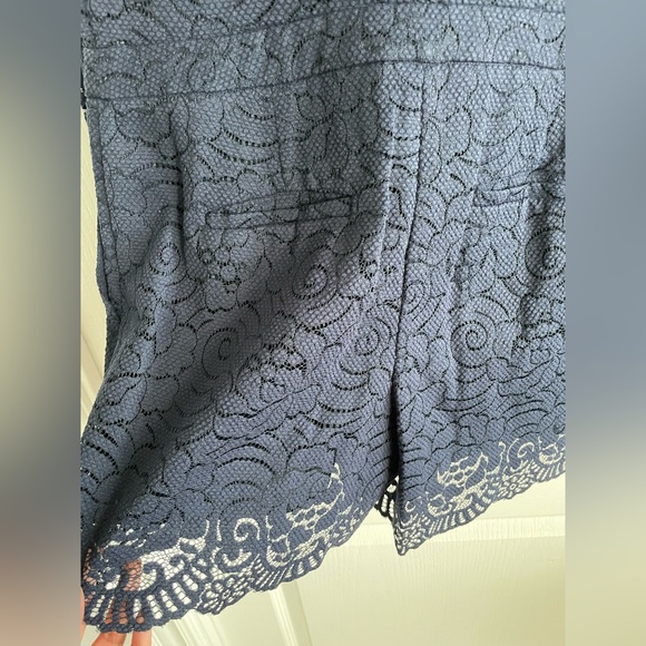 Banana Republic Navy Blue Lace Romper - Size 8 - Picture 6 of 8